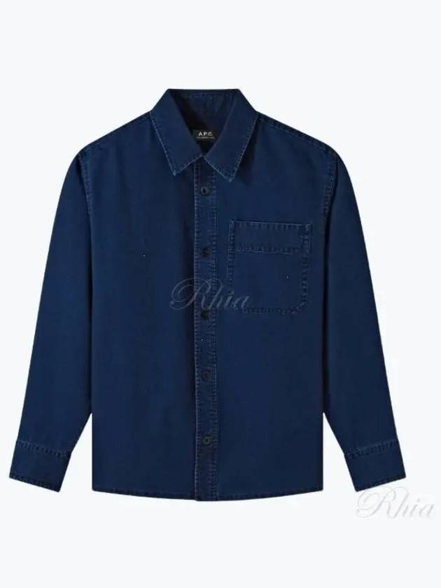 Basile Denim Long Sleeve Shirt Blue - A.P.C. - BALAAN 2