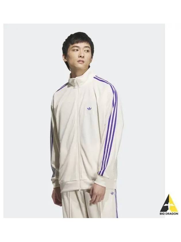 adidas BB Track Top Wonder White Purple JD5269 - ADIDAS - BALAAN 1