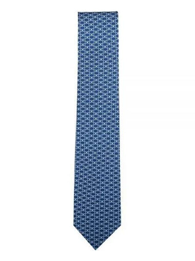 Ferragamo Gancini printed silk tie 740199 271540 1146959 - SALVATORE FERRAGAMO - BALAAN 1