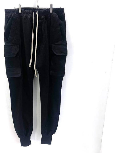 Dark Shadow Creech Drawstring Cargo BaGGy Pants Black - RICK OWENS - BALAAN 2