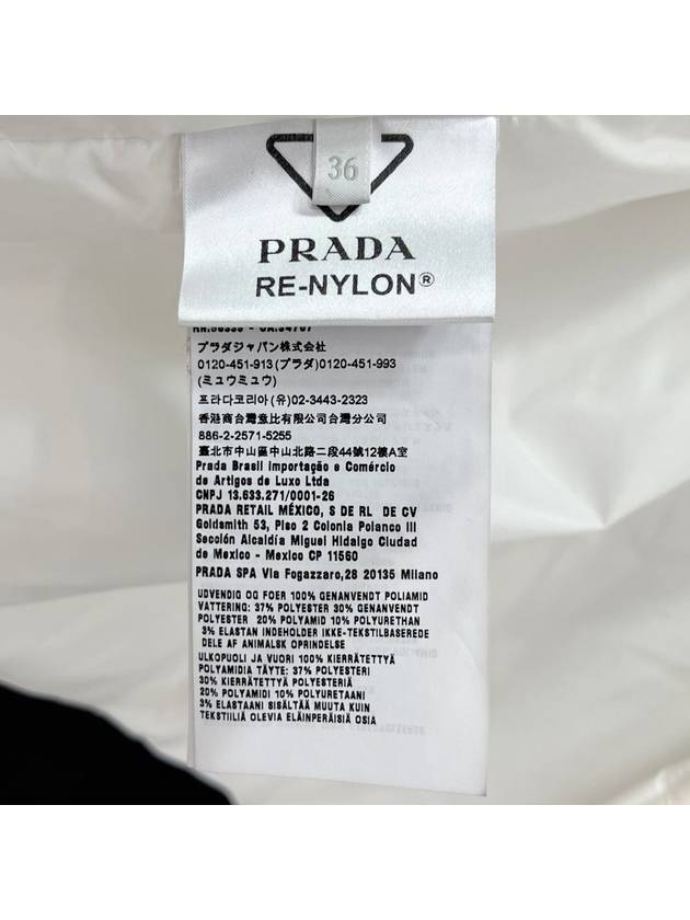 Re Nylon Women s Padded Light Jacket Size 36 - PRADA - BALAAN 10