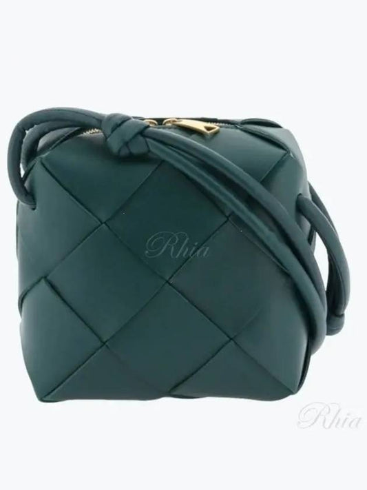 Cassette Intrecciato Mini Shoulder Bag Emerald Green - BOTTEGA VENETA - BALAAN 2