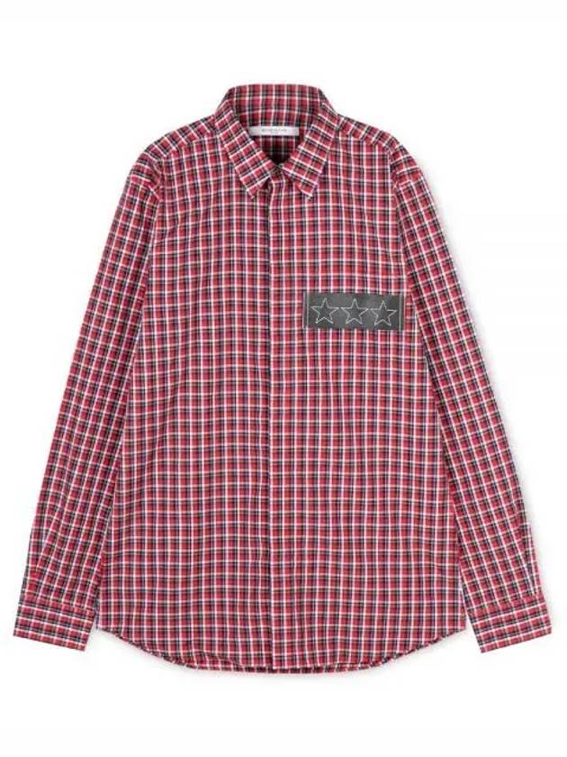 Men s Star Patch Red Shirt 6025 401 600 1156762 - GIVENCHY - BALAAN 1