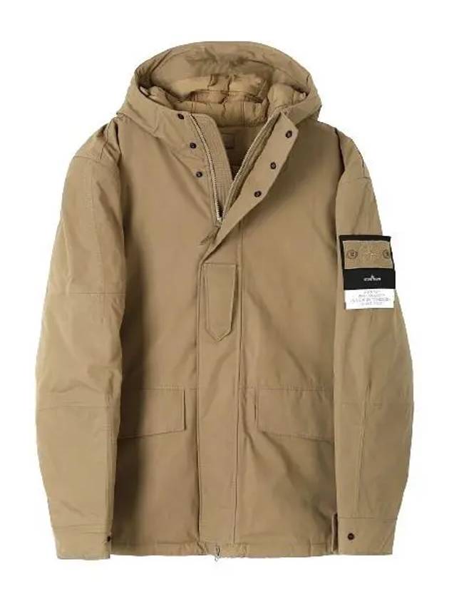 Ghost Piece Nylon Hooded Jacket Beige - STONE ISLAND - BALAAN 2