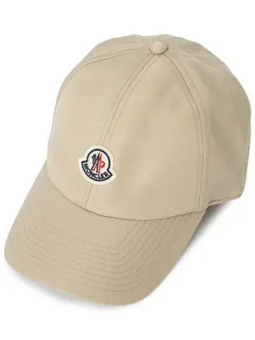 Logo patch ball cap beige - MONCLER - BALAAN 1