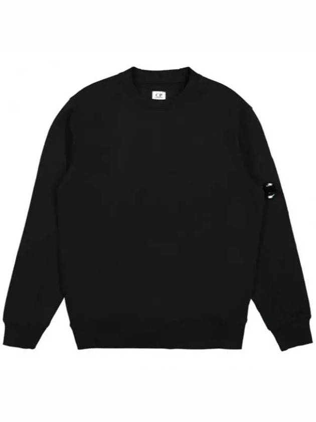 Diagonal Raised Fleece Sweatshirt Black - CP COMPANY - BALAAN 2