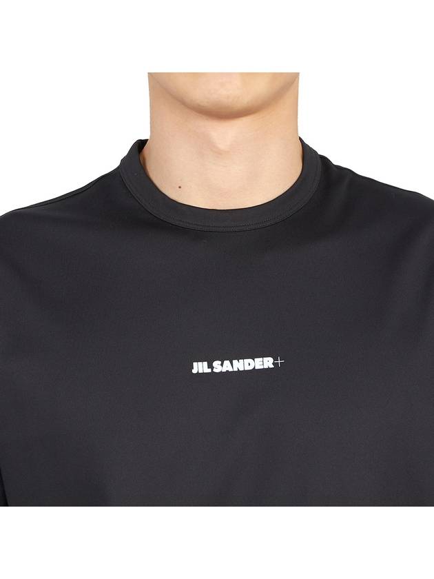 Men's Rash Guard Crew Neck Slim Fit Short Sleeve T-Shirt Black - JIL SANDER - BALAAN 7