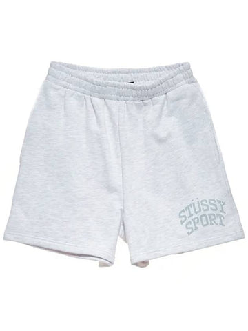 Sports HW Shorts Snow Gray - STUSSY - BALAAN.