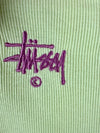Women's Graffiti Raglan Baby Crop Short Sleeve T-Shirt Bubblegum - STUSSY - BALAAN 5