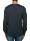 Chest Patch Long Sleeve T-Shirt Blue - STONE ISLAND - BALAAN 4