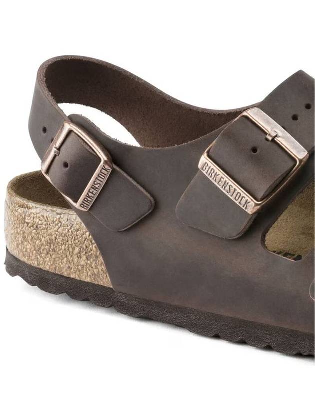 Milano Oiled Leather Sandals Habana - BIRKENSTOCK - BALAAN 7