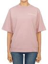 Logo Short Sleeve T-Shirt Pink - MONCLER - BALAAN 2