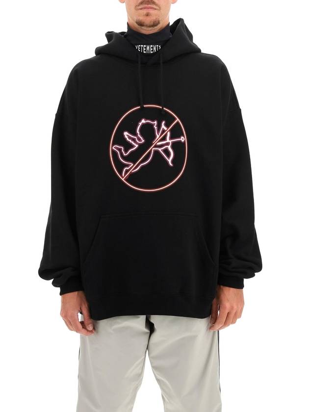 No Time For Romance Over Hoodie Black - VETEMENTS - BALAAN 3