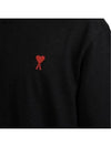 Small Heart Logo Boxy Fit Short Sleeve T-Shirt Black - AMI - BALAAN 5