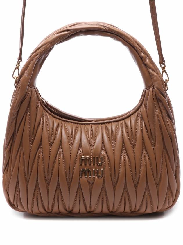 Wander Materasse Nappa Leather Shoulder Bag Brown - MIU MIU - BALAAN 2