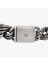 Engraved Logo Chain Bracelet Silver - EMPORIO ARMANI - BALAAN 4