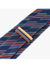 Men's Striped Silk Tie Navy - PAUL SMITH - BALAAN.