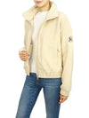 High Neck Fleece Zip-Up Jacket Ivory - PARAJUMPERS - BALAAN 7