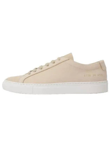 Original Achilles Low Nubuck Sneakers Off White - COMMON PROJECTS - BALAAN 1