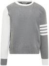 Mr. Thom Hector Knit Top Grey - THOM BROWNE - BALAAN 3