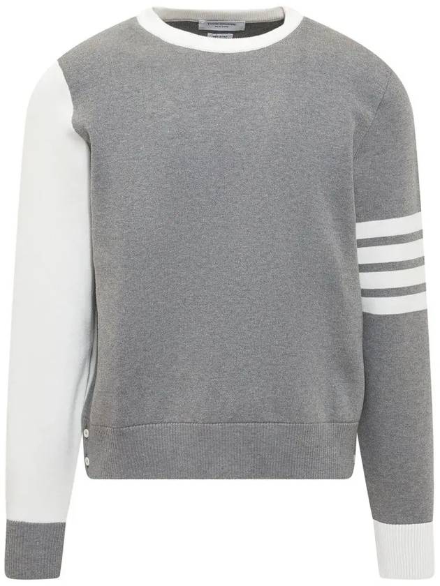 Mr. Thom Hector Knit Top Grey - THOM BROWNE - BALAAN 3