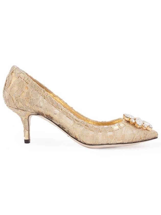 Crystal Lace Pumps Heel Gold - DOLCE&GABBANA - BALAAN 2