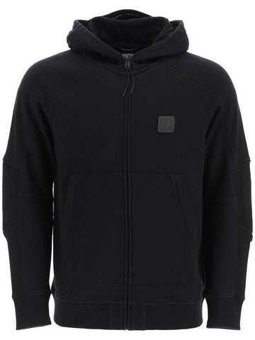 Metropolis Hooded Jacket Black - CP COMPANY - BALAAN 1