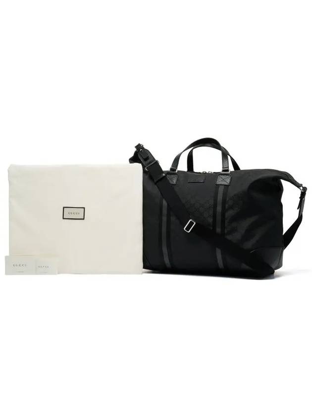 Canvas Travel Boston Large Tote Bag Black - GUCCI - BALAAN.