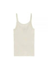 SRHWC Ribbed Sleeveless Cream - SPORTY & RICH - BALAAN 2