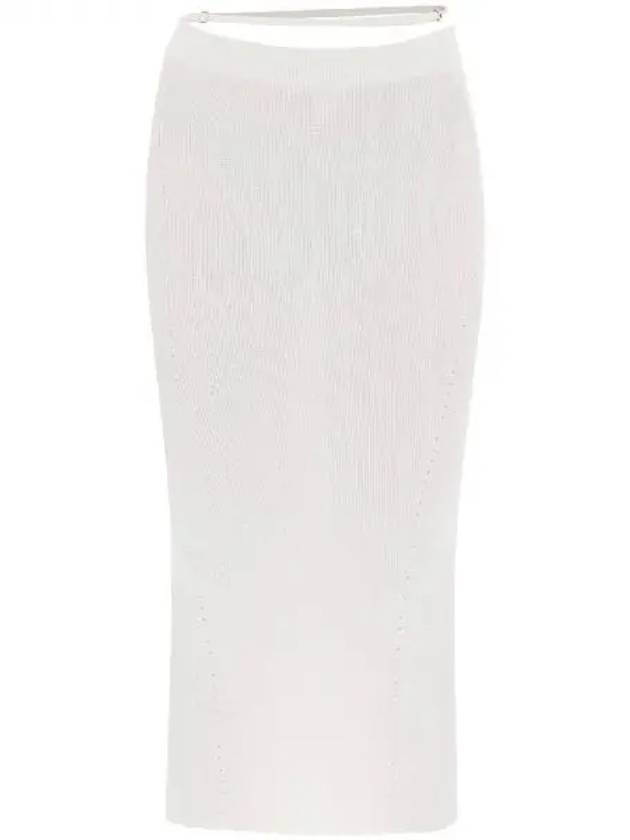 Jacquemus PRALU logo charm rib skirt 271413 - JACQUEMUS - BALAAN 1