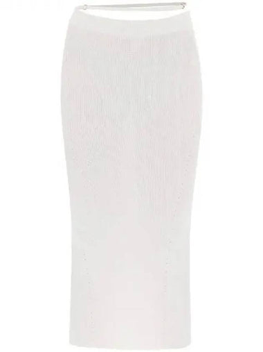 Jacquemus PRALU logo charm rib skirt 271413 - JACQUEMUS - BALAAN 1