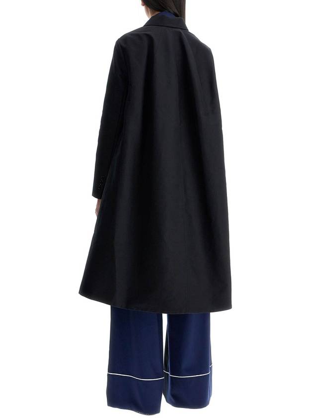 minimalist black cotton raincoat for women - MARNI - BALAAN 3