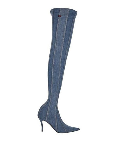 D Venus Denim Long Boots Blue - DIESEL - BALAAN 2