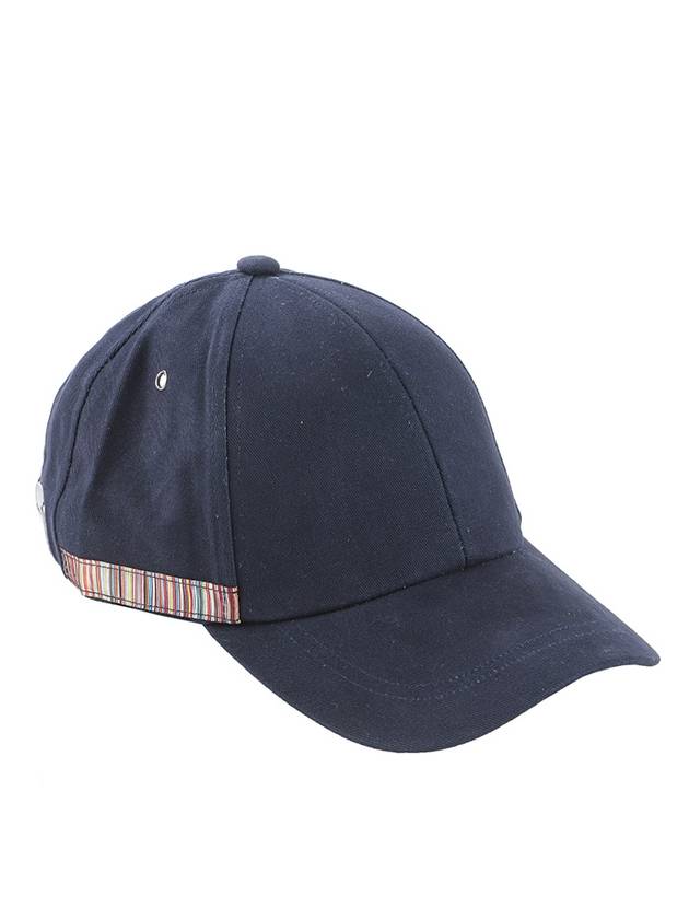 Signature Stripe Trim Ball Cap Navy - PAUL SMITH - BALAAN 1