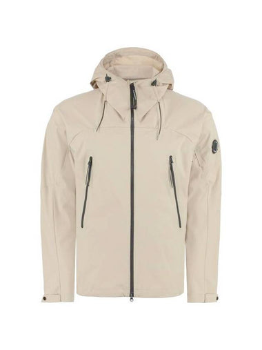 Lens Wappen Pro Tek Hooded Jacket Beige - CP COMPANY - BALAAN 1