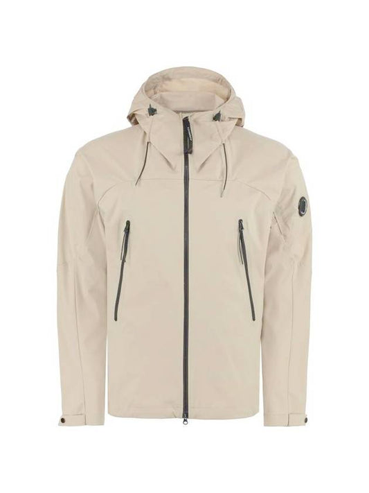 Lens Wappen Pro Tek Hooded Jacket Beige - CP COMPANY - BALAAN 1