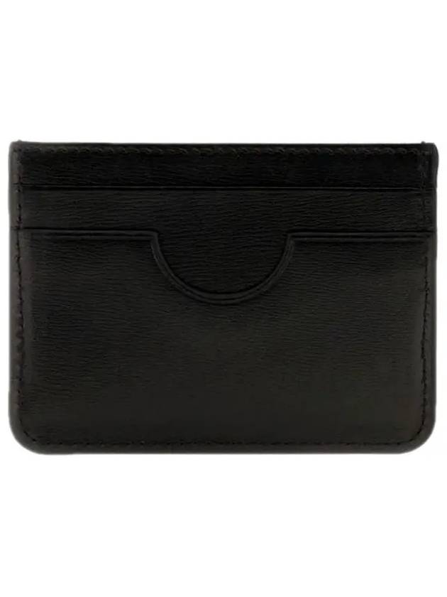 Heart Logo Leather Card Wallet Black - AMI - BALAAN 4