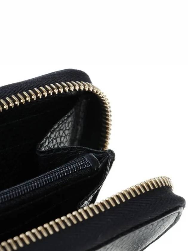 Soho Zipper Tassel Half Wallet Black - GUCCI - BALAAN 10