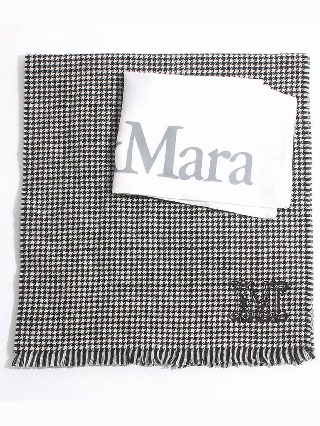 Westula Cashmere Muffler Black White - MAX MARA - BALAAN 5