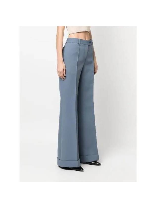 Acne Studios Flare Turn Up Tailored Pants AK0644 DUSTY BLUE - ACNE STUDIOS - BALAAN 3