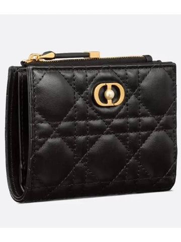 Wallet Black Cannage Sheep Leather S3113UNJB M900 - DIOR - BALAAN 1