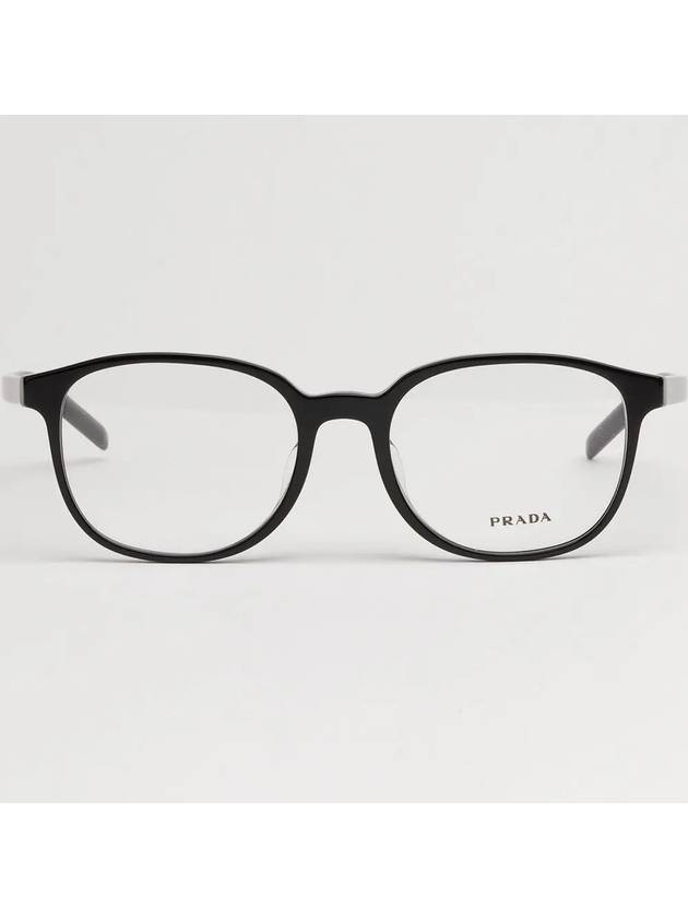 Eyewear Logo Round Eyeglasses Black - PRADA - BALAAN 5