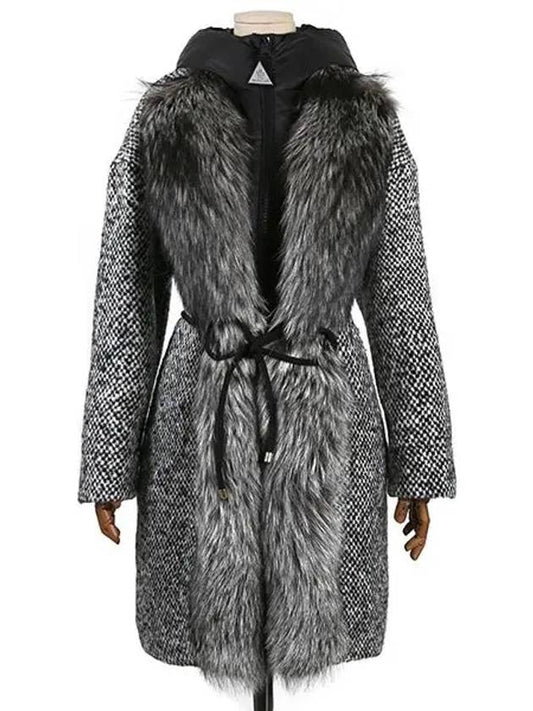 Jea Women's Fox Padded Coat Black GEA_4992410 57932 999 - MONCLER - BALAAN 1