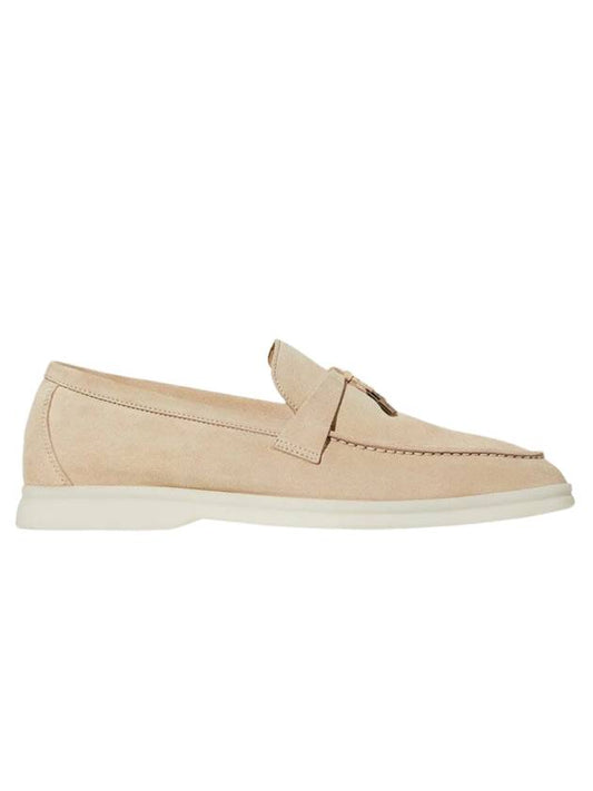 Summer Charms Walk Suede Loafers Beige - LORO PIANA - BALAAN 1