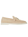 Summer Charms Walk Suede Loafers Beige - LORO PIANA - BALAAN 1