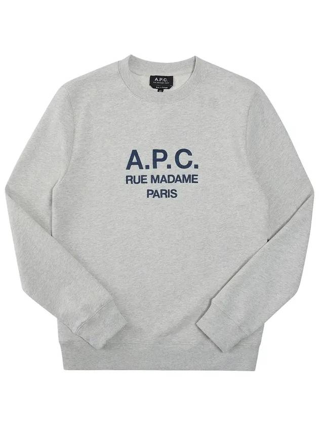 Rufus Embroidery Logo Sweatshirt Grey - A.P.C. - BALAAN 6