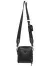 Triangle Metal Logo Shoulder Bag Black - PRADA - BALAAN 5