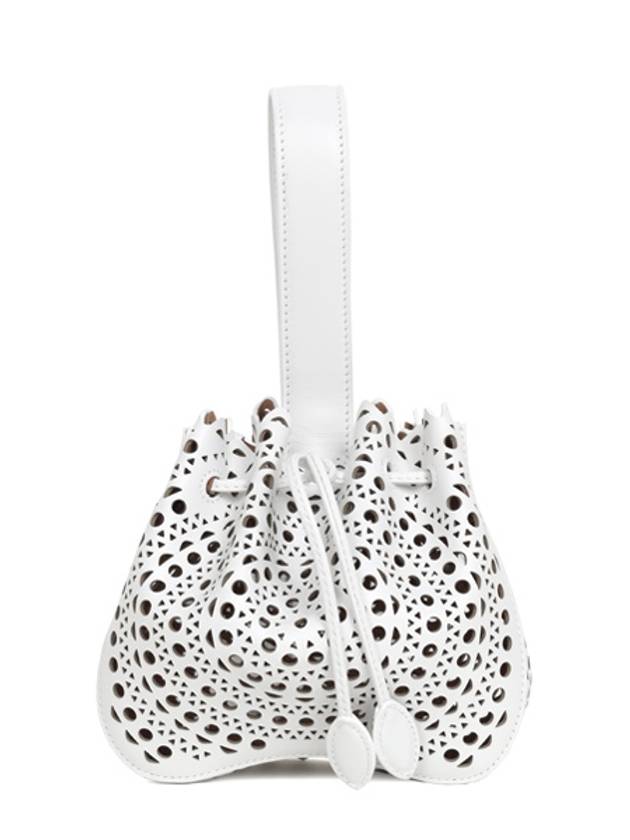 Rose Marie 16 Punching Bucket Bag White - ALAIA - BALAAN 2