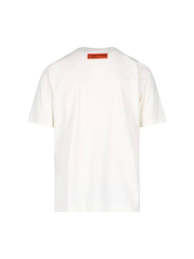 T-shirt HMAA032C99JER0030110 0110 WHITE BLACK - HERON PRESTON - BALAAN 4