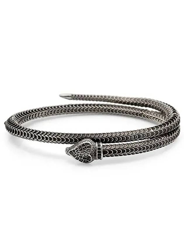 YBA577283001 Garden Snake Silver Men s Bracelet - GUCCI - BALAAN 6